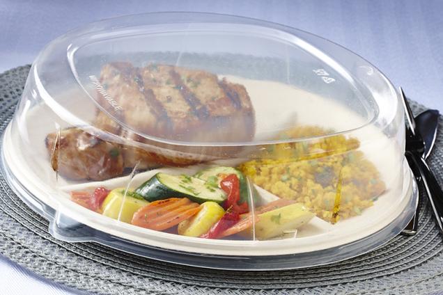 PP Clear Lid for 10.25” Round Pulp Plates
