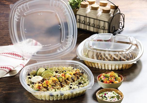 Classic Clear 10" x 10" Square Hinged Container
