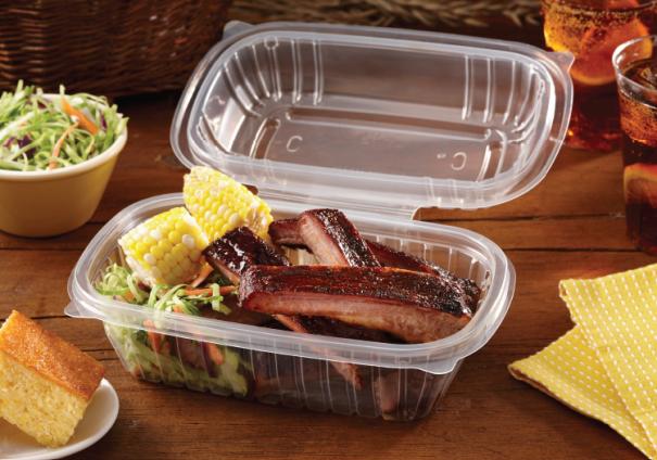 Classic Clear 6” x 9” Hinged Rectangle Container
