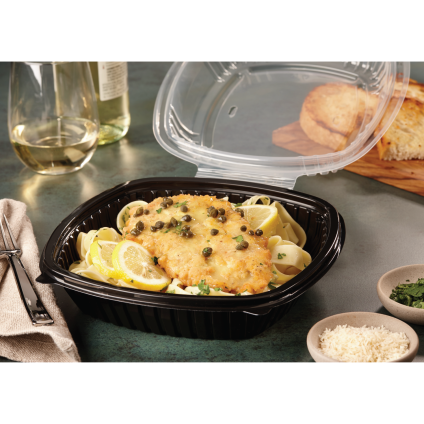 Classic Dual Color 8"x 8" Hinged Square Container