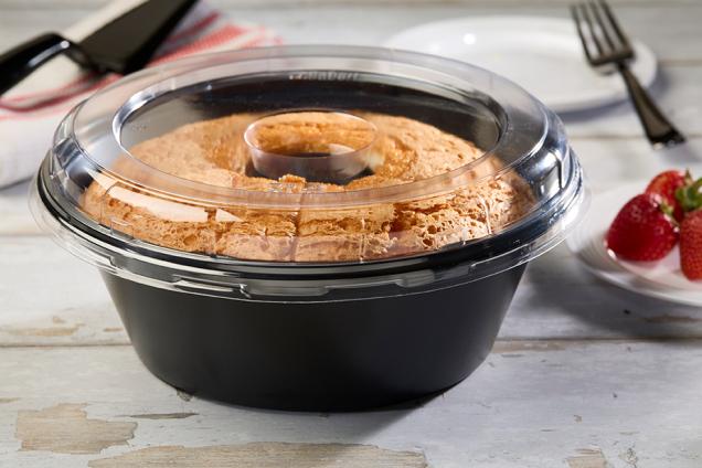 Clear PET Lid for 8" CPET Angel Food Tray
