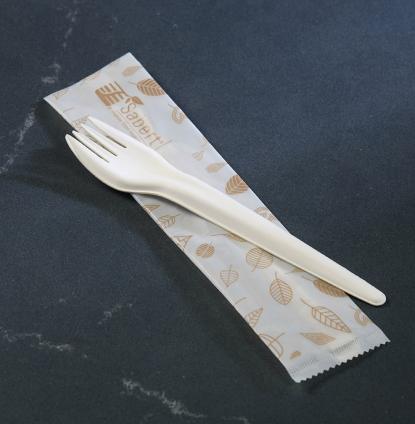 Natural Wrapped EcoEdge™ Paper Fork