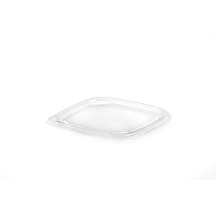 Clear SureStrip® Inside Lock Lid for Square Tubs 