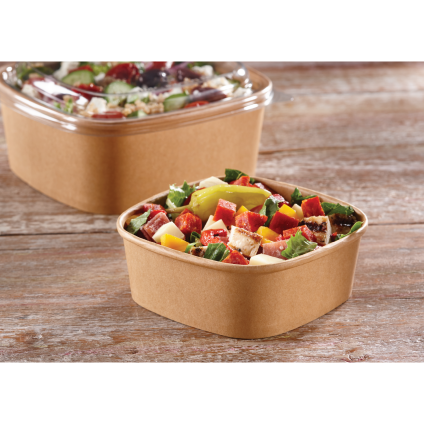 Kraft 12 oz. Paper Square Bowl