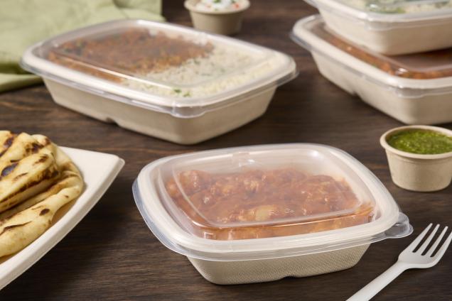 Clear Lid for 16 oz. Square Pulp Ultra® Container