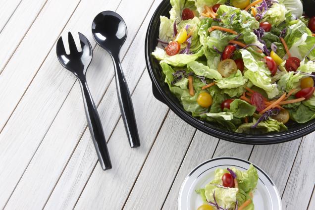 Black PP 10" Serving Spoon