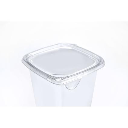 Clear SureStrip® Tamper Resistant Lid for Square Tubs 