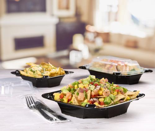Black PP Twist & Crispy™ 8"x8" Square Container