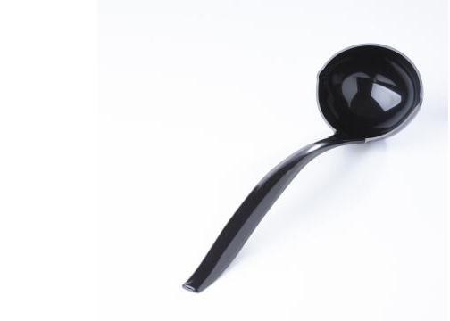 Black PP 4 oz. Serving Ladle