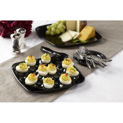 Black Mozaïk® Deviled Egg Insert for 14.1" Square Platters (50 eggs)