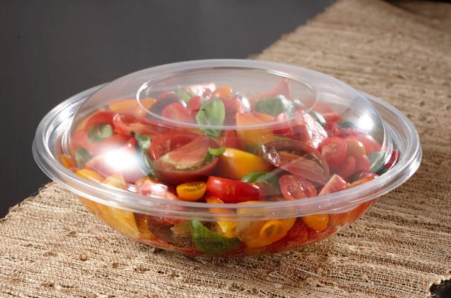Clear High Dome Lid for 64, 80 oz. Round Bowls