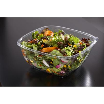 Clear 48 oz. Large Square Bowl 