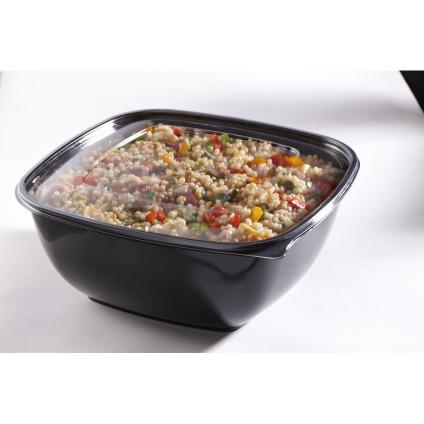 Clear Flat Lid for 320 oz. Square Bowls