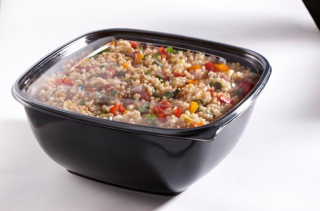 Clear Flat Lid for 320 oz. Square Bowls