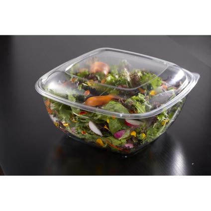 Clear Dome Lid for 80, 160 oz. Square Bowls