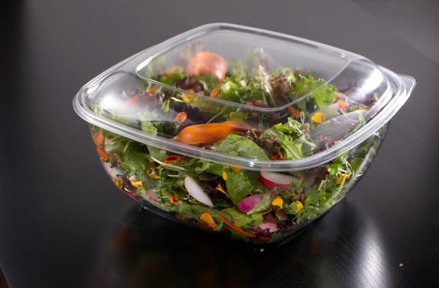 Clear Dome Lid for 80, 160 oz. Square Bowls