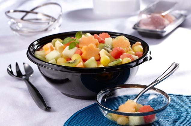 Black 320 oz./20 lb. Round Bowl 