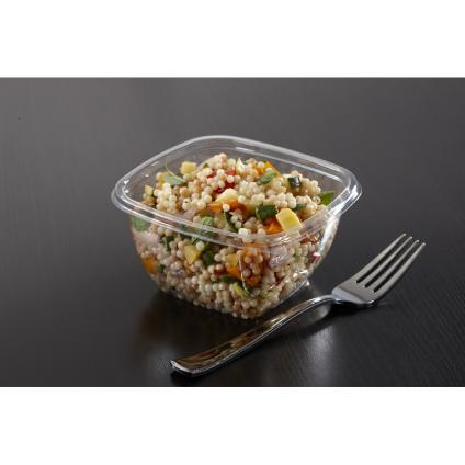 Clear 8 oz. Small Square Bowl 