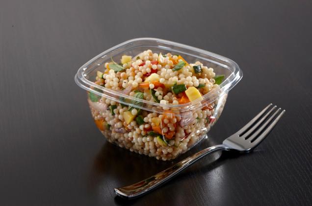 Clear 8 oz. Small Square Bowl 