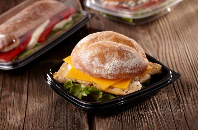 Black Large Sandwich Container