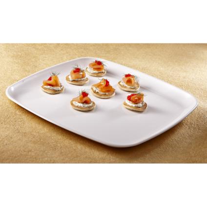 White PP 10.7" Mozaïk® Square Platter 