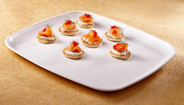White PP 10.7" Mozaïk® Square Platter 