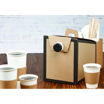 Kraft 96 oz. Beverage on the Move® - Border Design | Sabert