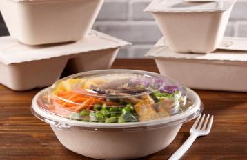 Stalk Market Clear PLA Lid for 24, 32, 48 oz. Salad Bowls - 300/Case