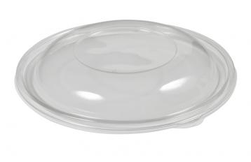 Glad Big Bowl 48 Oz. Plastic Container with Lid, Round, Clear/Blue