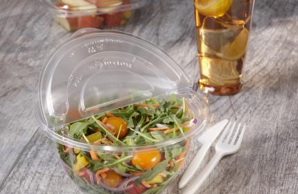 Clear Hinged Lid for 7” On-The-Go Round Bowls