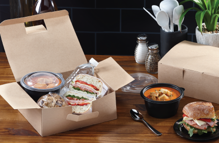 Kraft Tamper-Evident Lunch Box – Plain