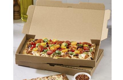 Sabert Stock Kraft Flatbread Box Plain 125/case