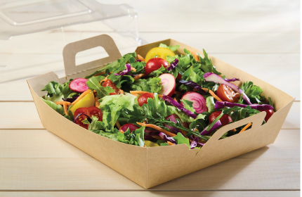 Kraft 8" x 8" EcoSnap™ Square Container