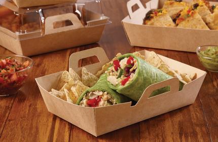 Kraft 6" x 9" EcoSnap™ Rectangle Containers