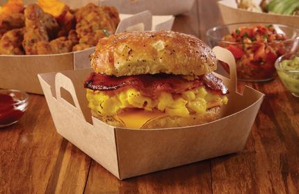 Kraft 6" x 6" EcoSnap™ Square Containers