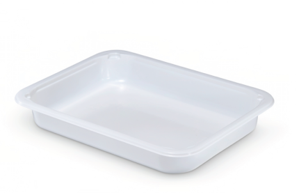 Bone White 23.5 oz. Medium Rectangle Tray