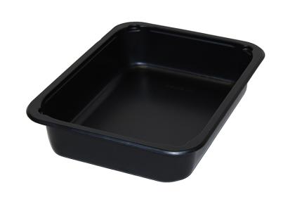 Black 40 oz. Medium Rectangle Tray