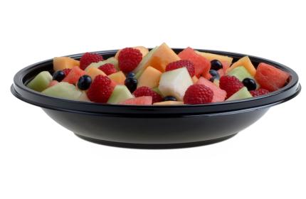 Black 24 oz. Shallow Large Round Bowl