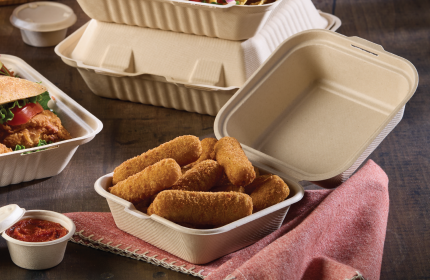 Pulp 6" x 6" Hinged Container