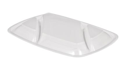 Clear Dome Lid for 35 oz. Three-Compartment Medium Rectangle Container