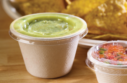 PET Lid for Pulp 4 oz. Portion Cup