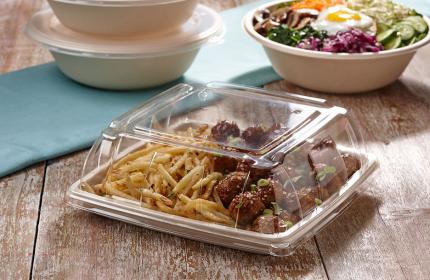25CT PET Clear Lid for 10.7” Square Platter