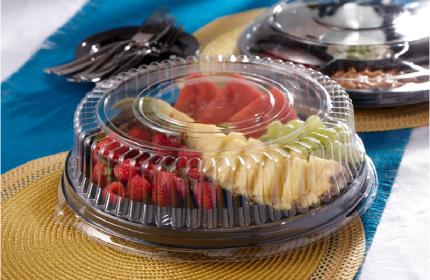 Clear High Dome Lid for 16" Round Platters 