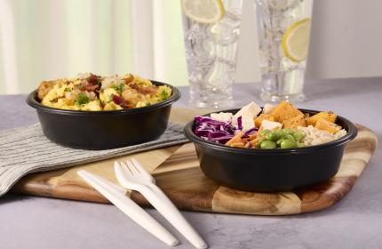 Black PP 6.3" Round Bowl