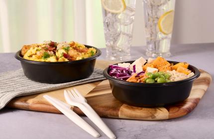 Black PP 6.3" Round Bowl