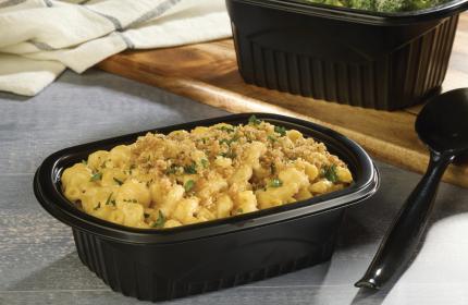 Black 24 oz. Oval Processor Tray