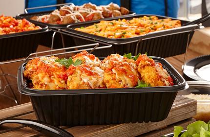 Black 130 oz. Catering Pan