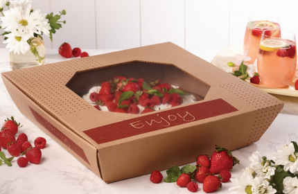 Kraft 18" Window Catering Square - Stock Print