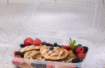 Classic Clear 8x11 Rectangle Hinged Container