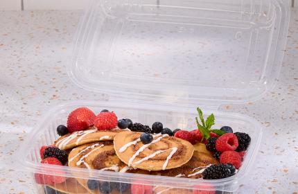 Classic Clear 8x11 Rectangle Hinged Container